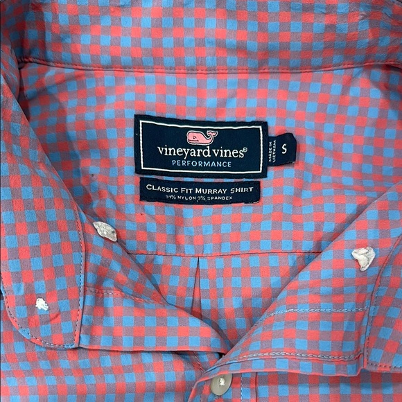 Men's Vineyard Vines gingham performance button down - Picture 2 of 3